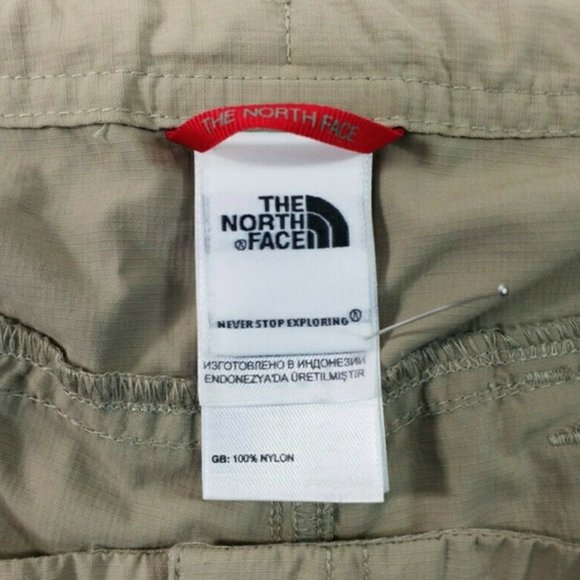 The North Face Convertible Capri Khaki Tan Outdoor Pants Womens Size 8 - Picture 7 of 11